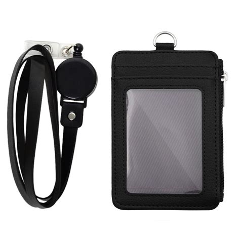 id holder for rfid badge|retractable badge holder with wallet.